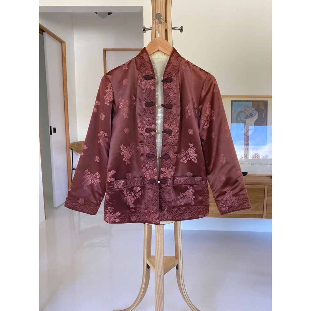 ❗️sold❗️Vintage silk brocade mandarin jacket